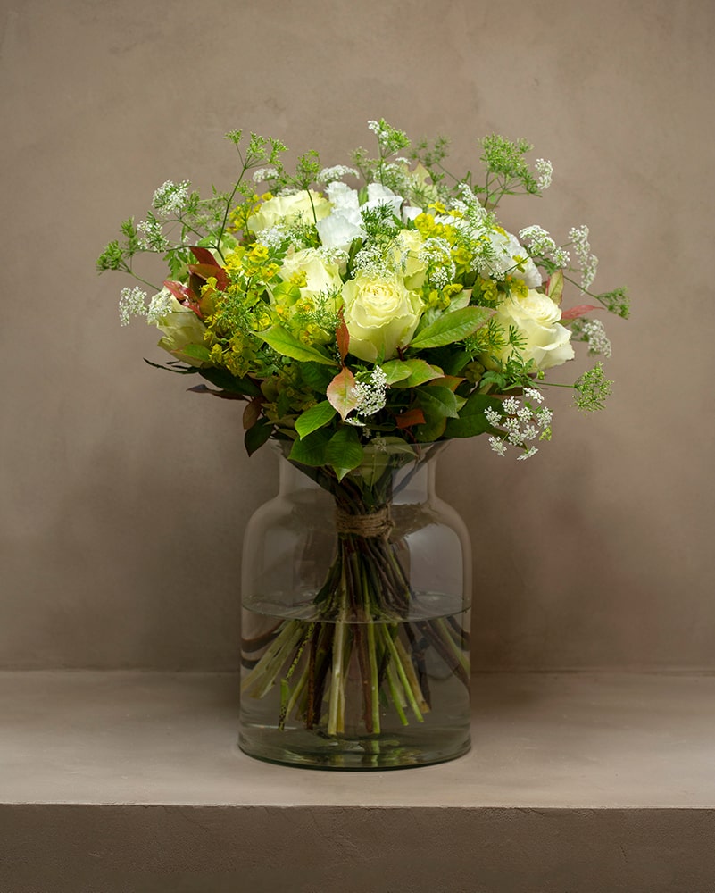 Set di 2 vasi da fiori vetro trasparente 25/17 cm KULCHE 